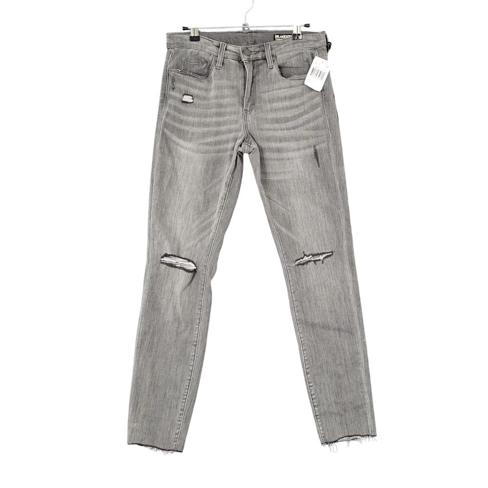 NWT BLANK NYC The Bond Mid Rise Skinny Tequila Royale Distressed Jeans SIZE 27
